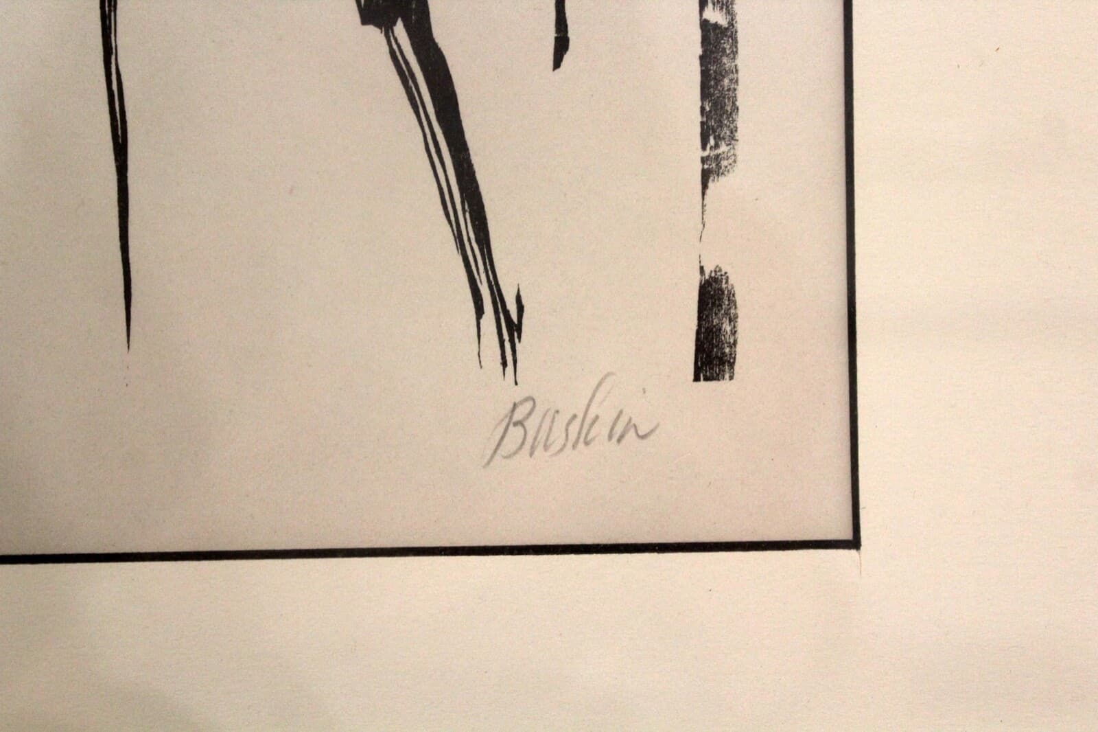 Leonard Baskin De Gheyn Modern Woodcut Signed 4/50 Framed 1970 - Thumbnail 8