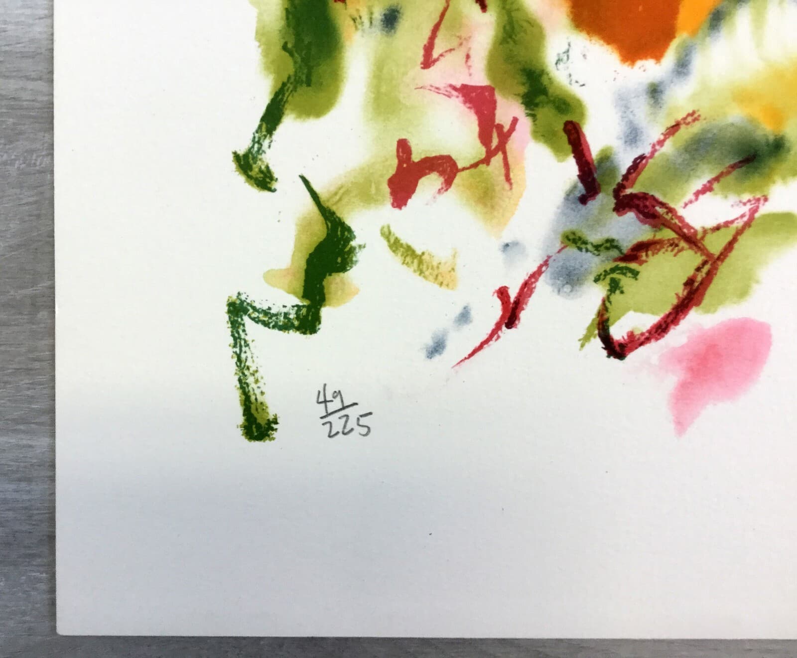 Mid Century Modern Unframed Cosmic Feeling Helen Covensky Hand Signed Lithograph - Thumbnail 3