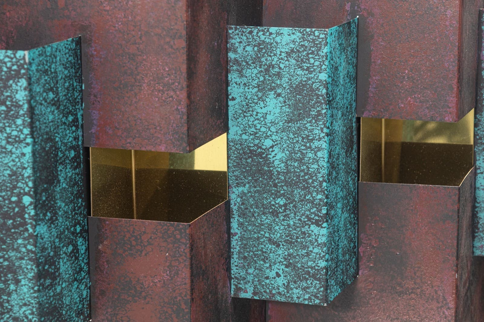 Vintage Curtis Jere Signed 1993 Brutalist Wall Hanging Brass Sculpture - Thumbnail 3