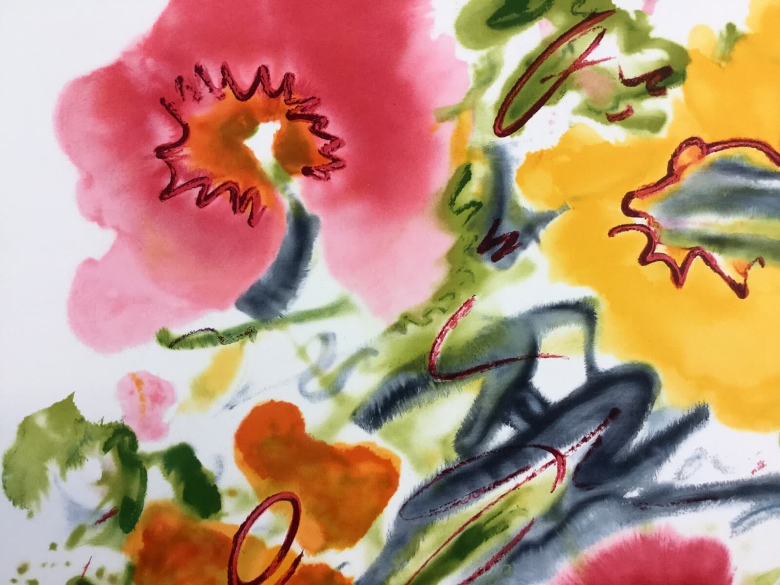 Mid Century Modern Unframed Cosmic Feeling Helen Covensky Hand Signed Lithograph - Thumbnail 4