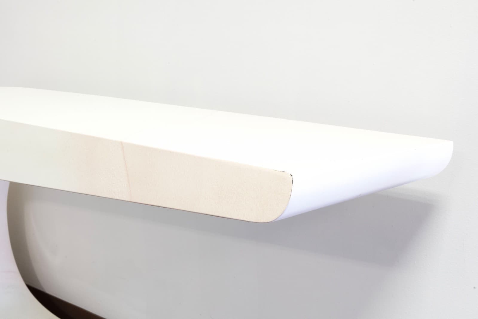 Pierre Cardin White Lacqured Waterfall Console Table - Thumbnail 5