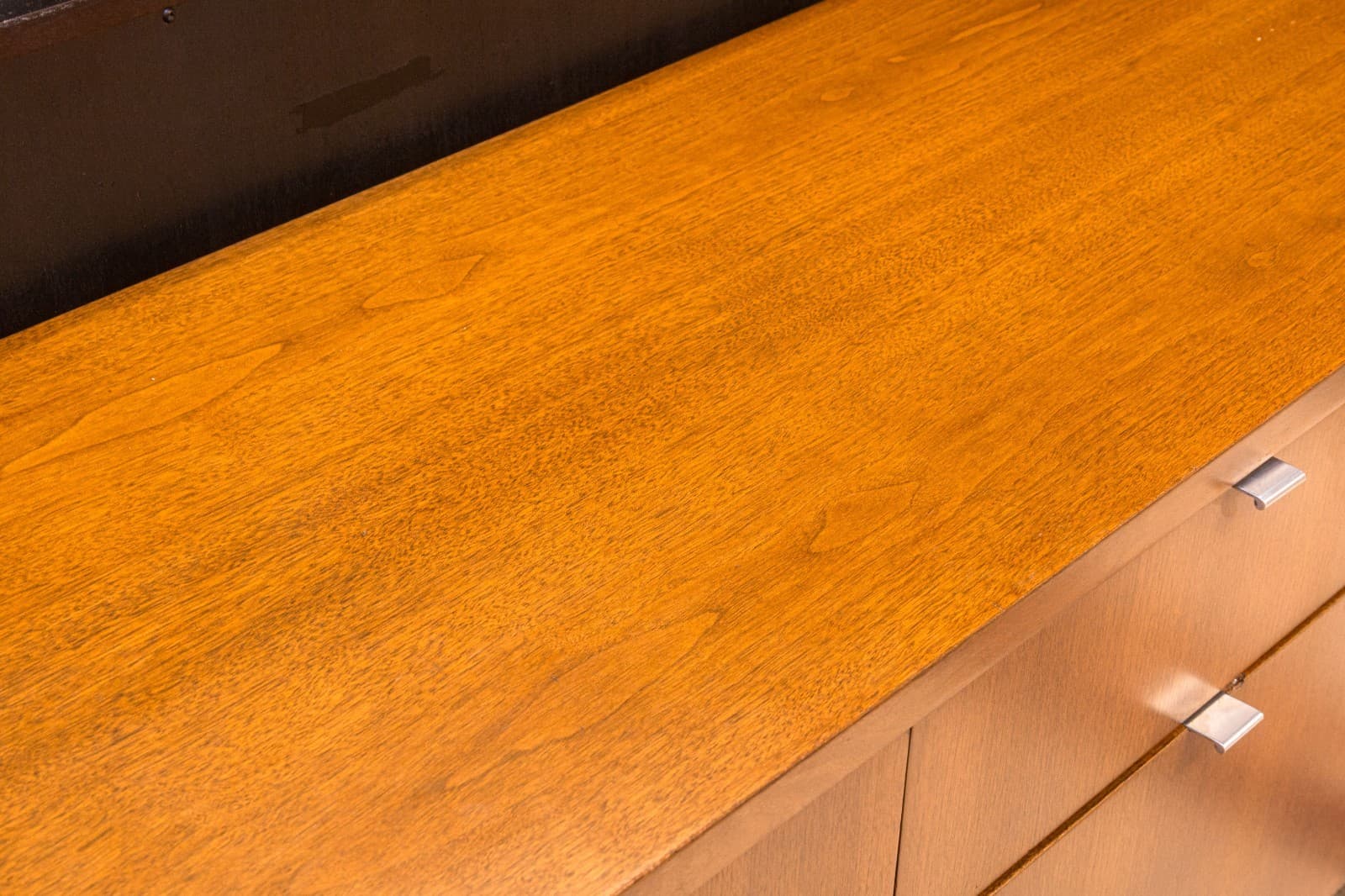 Vintage Mid Century Florence Knoll Walnut Wood Executive Office Credenza Cabinet - Thumbnail 4