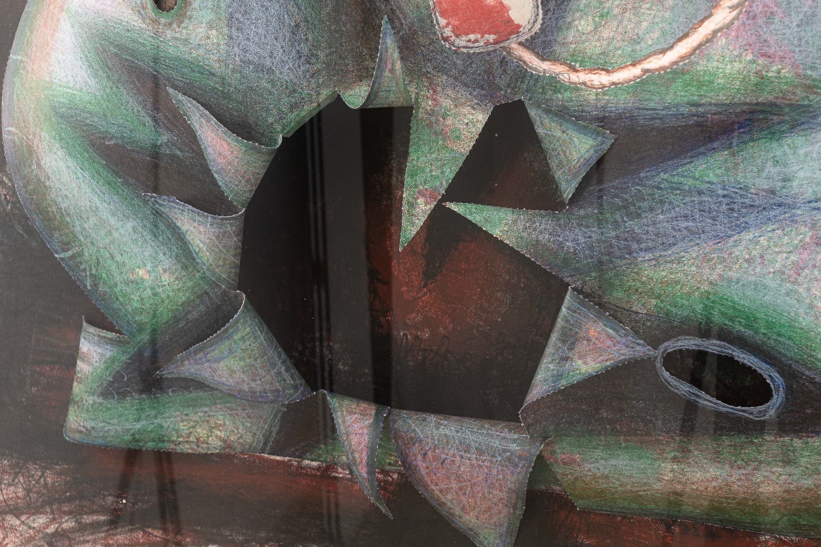 Elizabeth Murray, Shoe String 1993 Signed Lithograph on Cut & Raised Paper 18/70 - Thumbnail 6