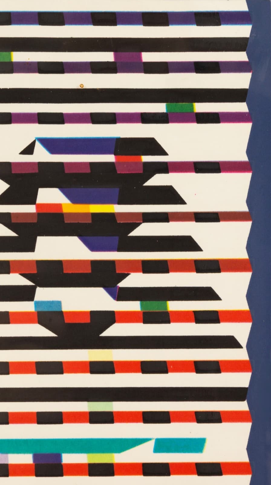 Yaacov Agam - Colorful Polygraph 1970s Signed Serigraph on Paper 22/30 Framed - Thumbnail 4