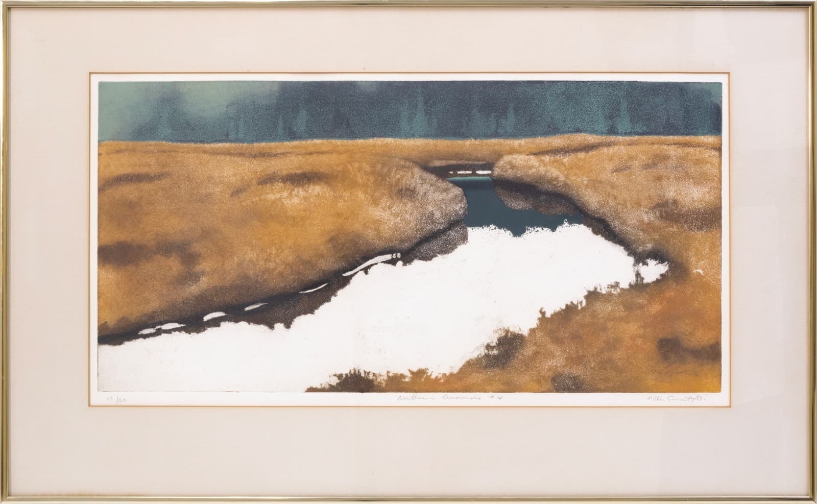 Allen Smutylo - Northern Grounds #4, 1985 Signed Etching 27/50 Modern Landscape