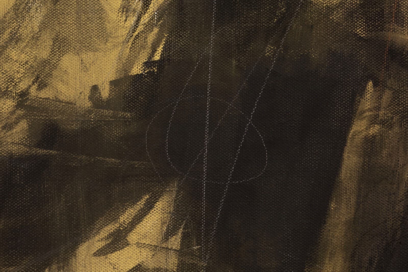 Ilene Kahan - Black & Gold (Franz Kline Homage) 2026 Signed Acrylic on Canvas - Thumbnail 4
