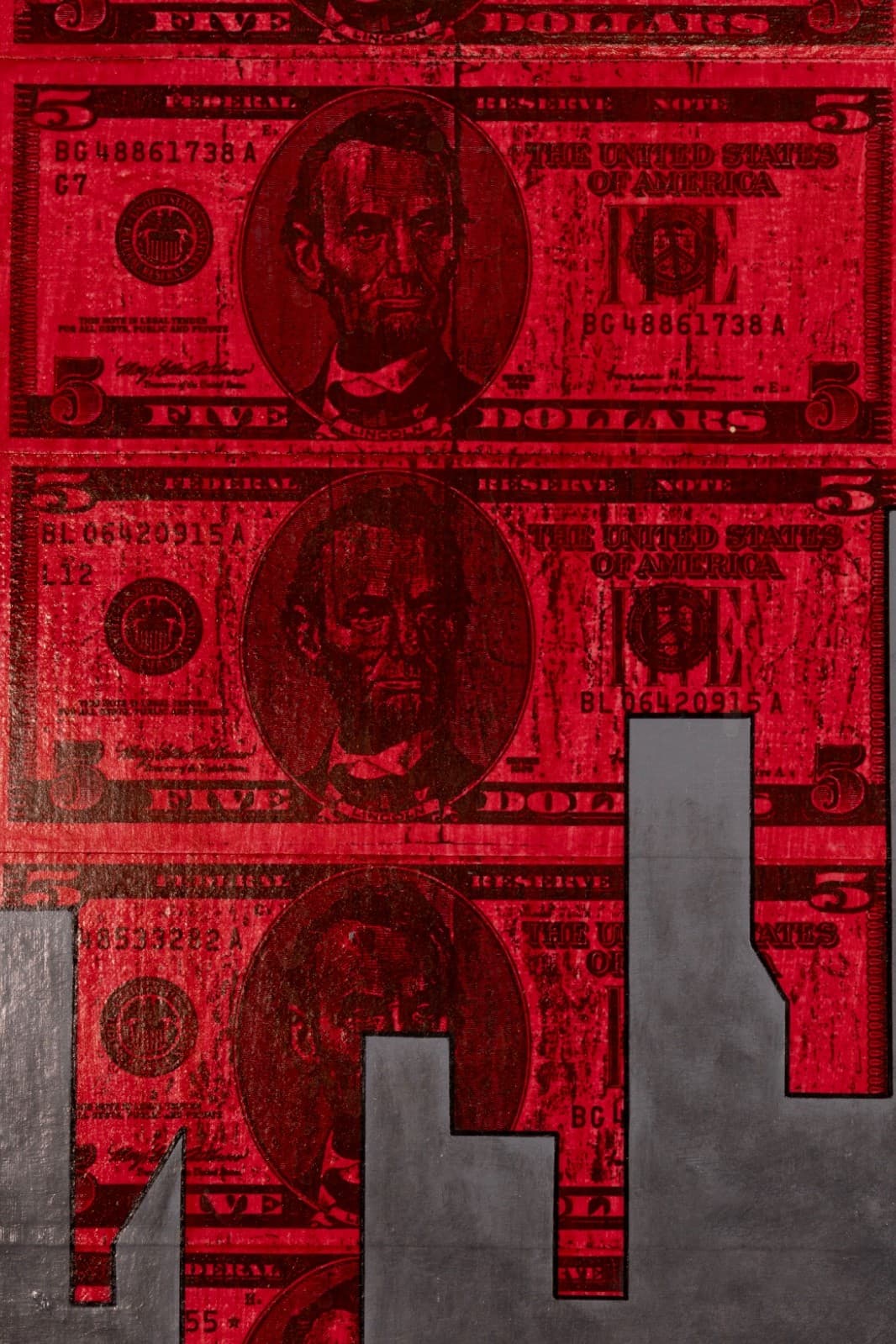 Marcus Cadman - Remaining True 2001 Signed Acrylic On Canvas Native American Art - Thumbnail 3