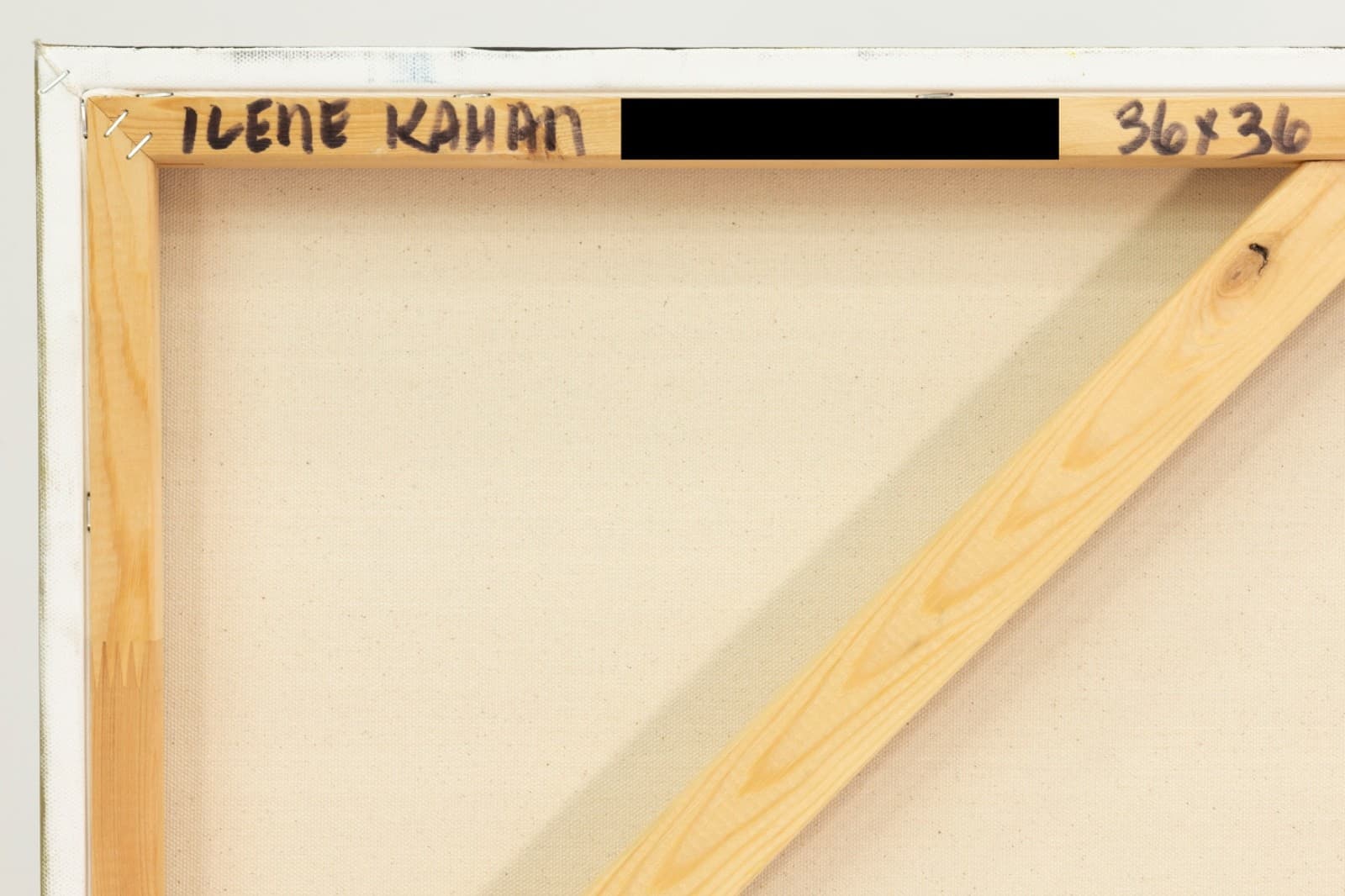 Ilene Kahan - Black & Gold (Franz Kline Homage) 2026 Signed Acrylic on Canvas - Thumbnail 7