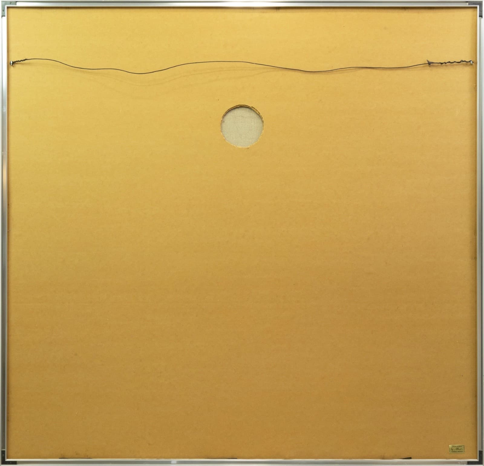 Richard Koslow - Untitled (Red & Black Abstract) 1970s Signed Acrylic on Canvas - Thumbnail 7