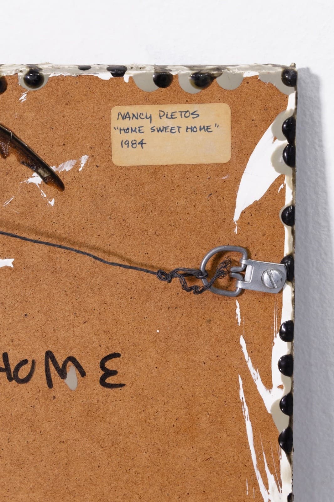 Nancy Pletos - Home Sweet Home, 1984 Signed Mixed Media Wall Sculpture Folk Art - Thumbnail 7