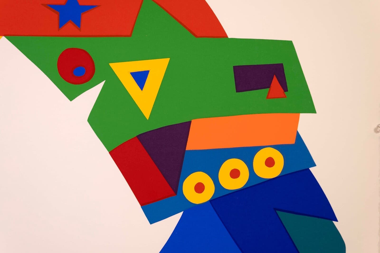 Daniel Gelakoska Star Dome Contemporary Serigraph with Embossed Artist Seal - Thumbnail 3