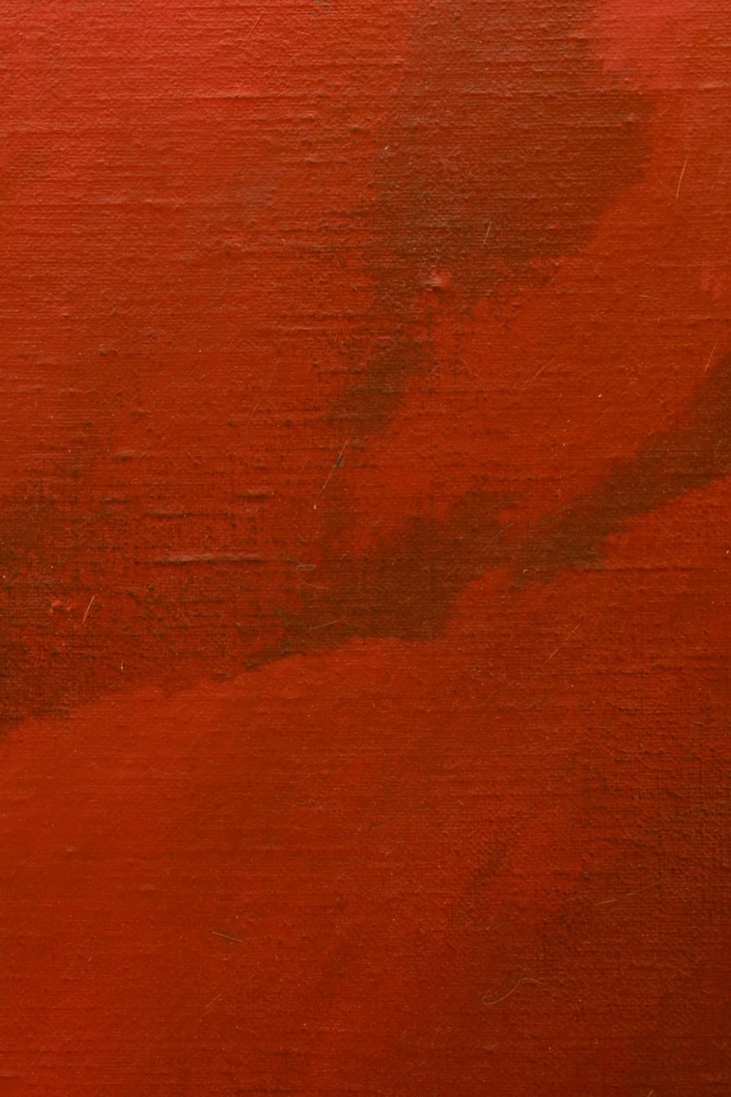 Richard Koslow - Untitled (Red Abstract) 1970s Signed Acrylic on Canvas Painting - Thumbnail 5
