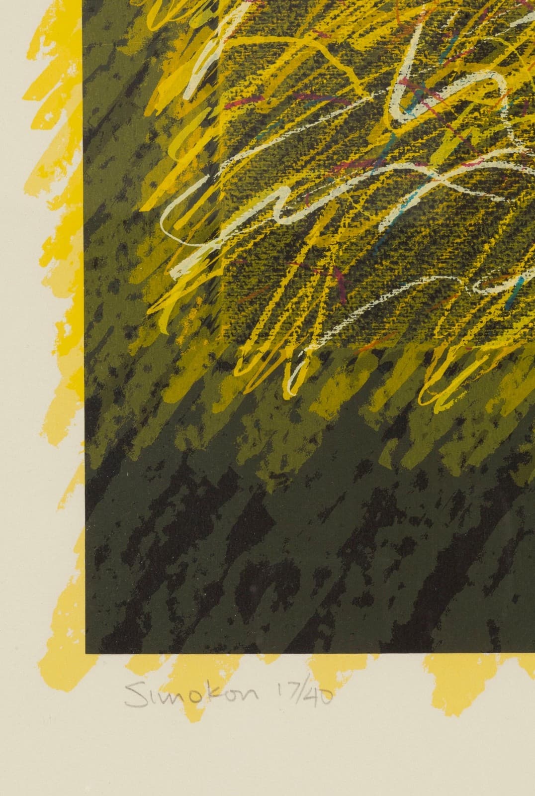 Norman Stewart, Simonkon 1988 Signed Screenprint on Paper, Edition 17/40 Framed - Thumbnail 6