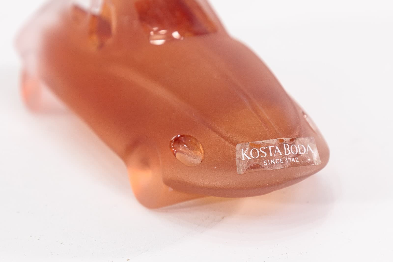 Olle Brozen for Kosta Boda Sweden Car-toon Series 2003/2004 Signed Art Glass - Thumbnail 3