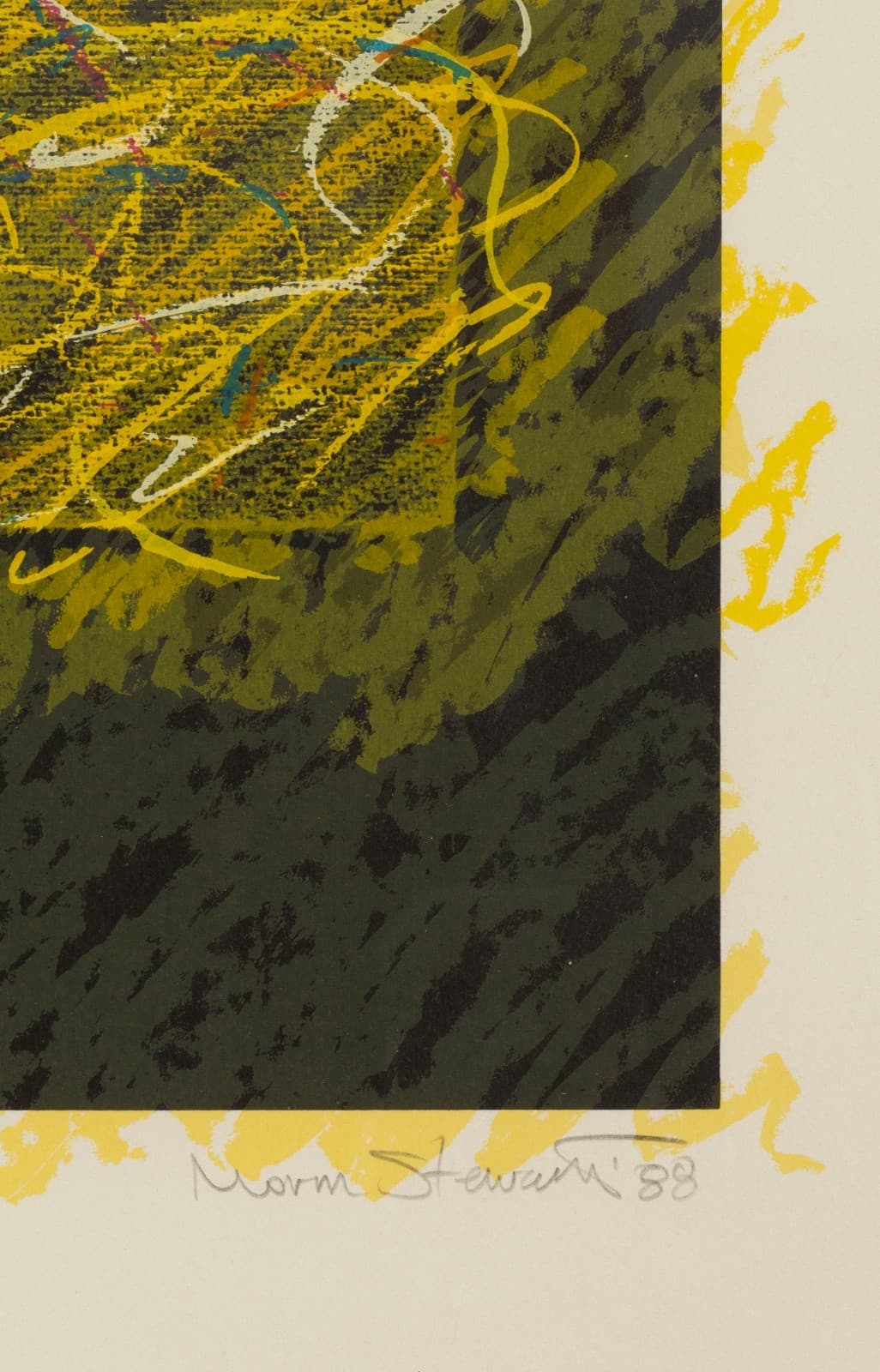 Norman Stewart, Simonkon 1988 Signed Screenprint on Paper, Edition 17/40 Framed - Thumbnail 7