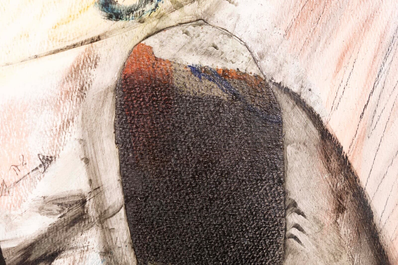 Ray Spave Press Signed Contemporary Abstract Mixed Media Painting on Paper - Thumbnail 6