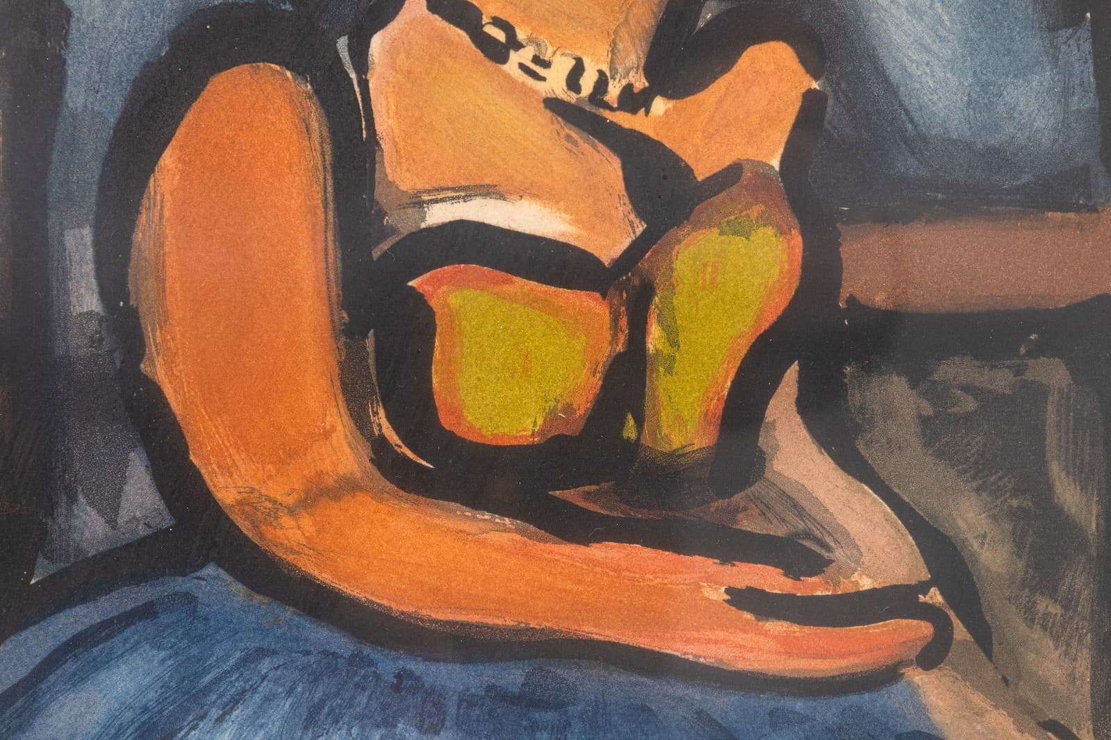 Georges Rouault Madame Louison 1935 Etching Color Aquatint Signed in Plate - Thumbnail 3