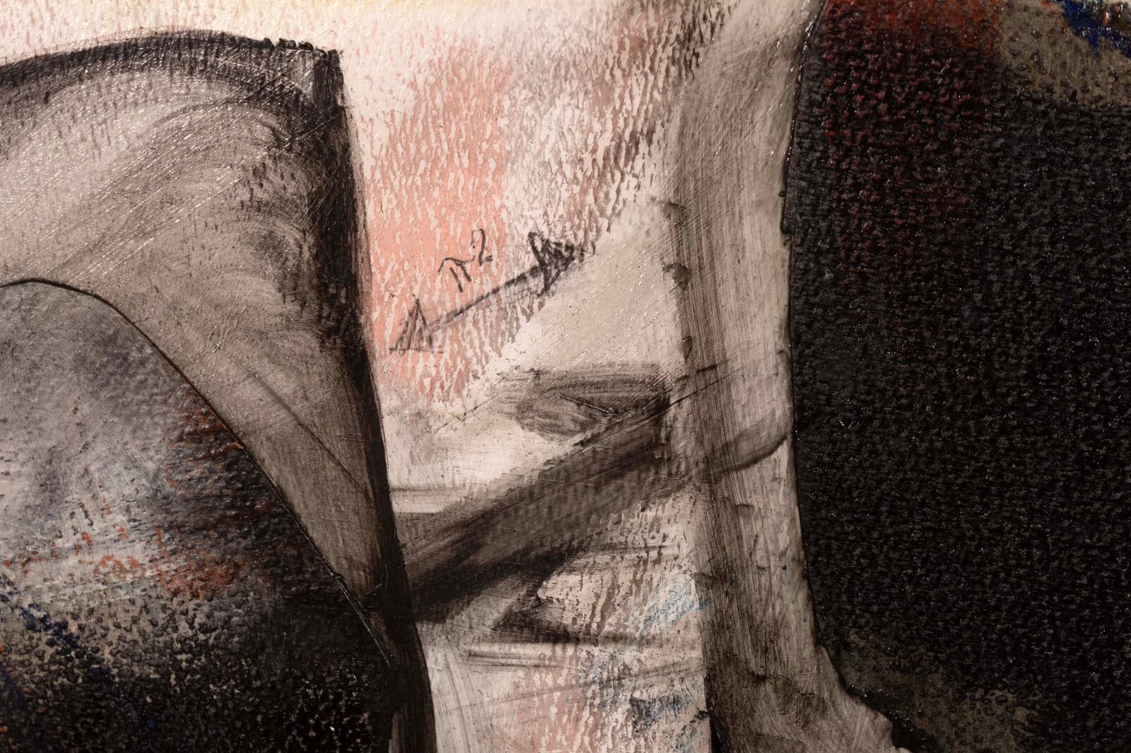 Ray Spave Press Signed Contemporary Abstract Mixed Media Painting on Paper - Thumbnail 10