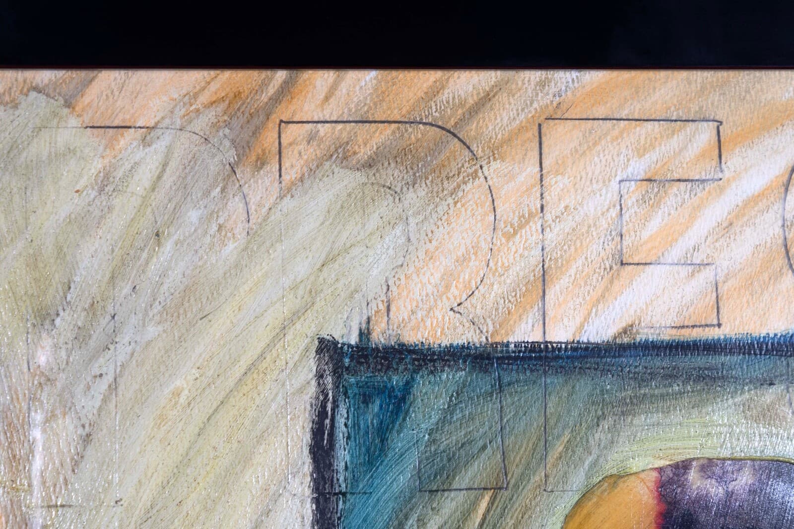 Ray Spave Press Signed Contemporary Abstract Mixed Media Painting on Paper - Thumbnail 4