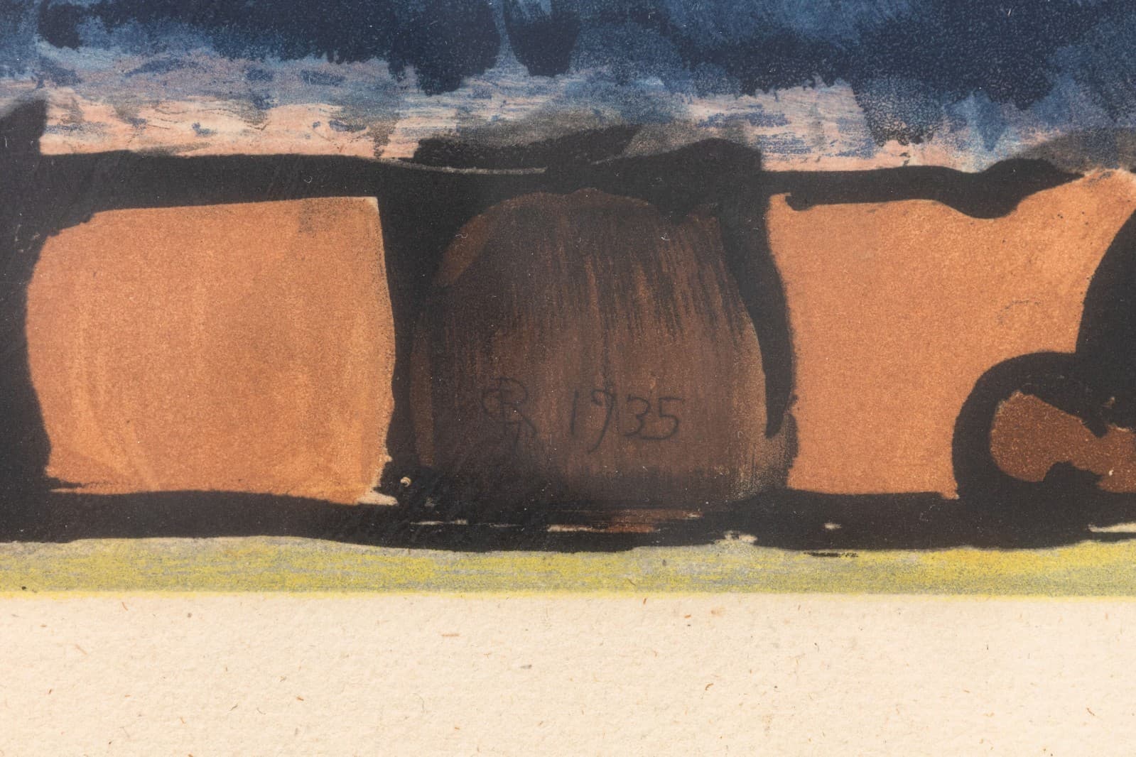 Georges Rouault Madame Louison 1935 Etching Color Aquatint Signed in Plate - Thumbnail 5