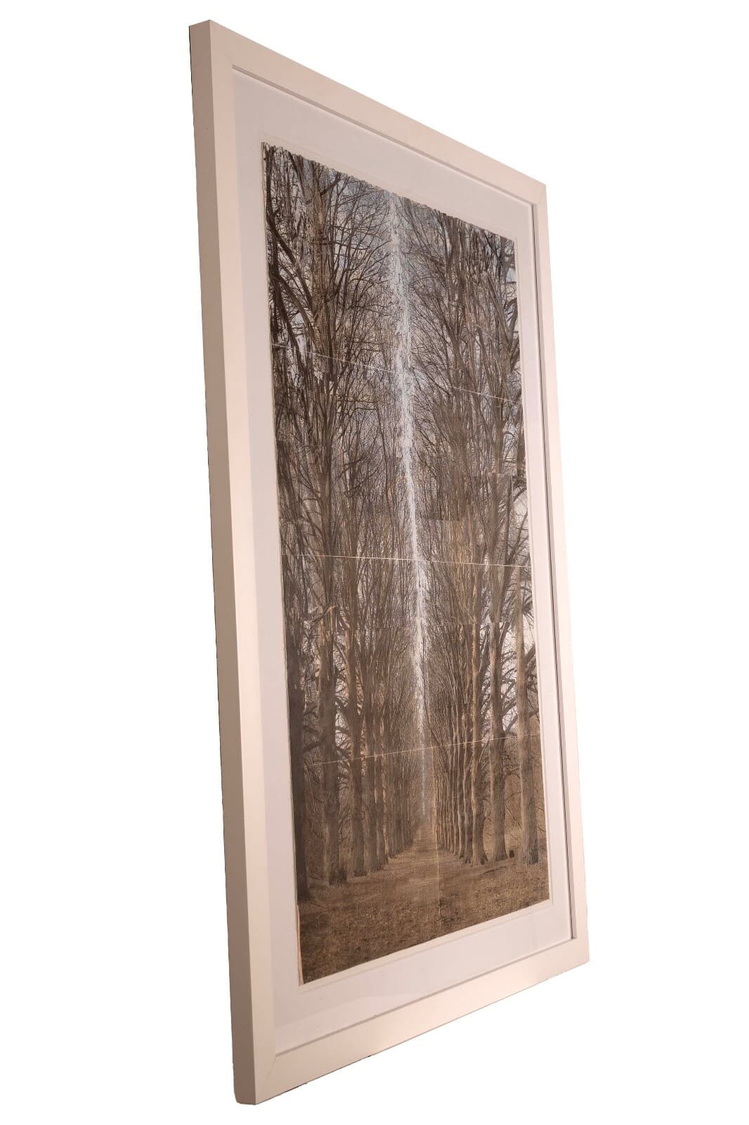 Esteban Chavez Allee Alley of Trees Signed Hand Colored Lithograph on Paper - Thumbnail 3