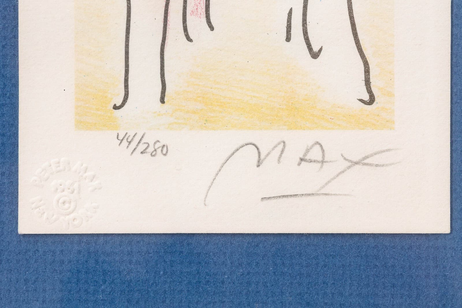 Peter Max New Chair & Old Chair 1981 Signed Lithograph in Color 31/280 & 44/280 - Thumbnail 5