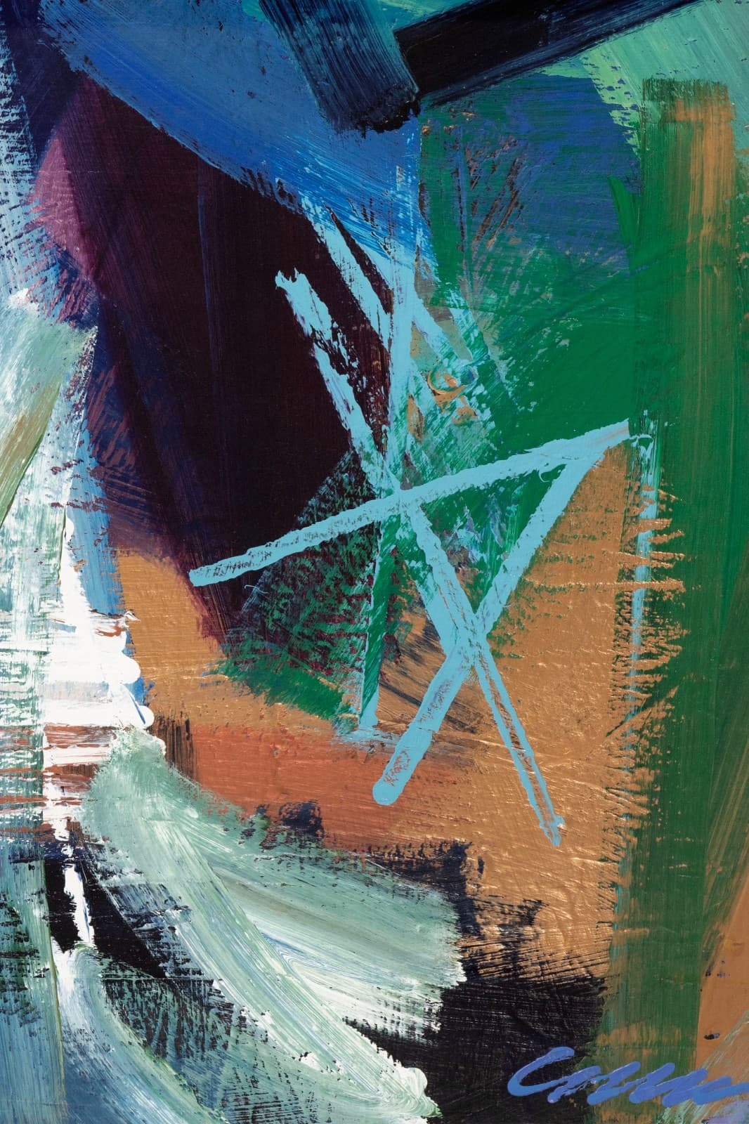 Bruce Conforti - Untitled (Abstract), c. 2010s Signed Abstract Acrylic on Paper - Thumbnail 3