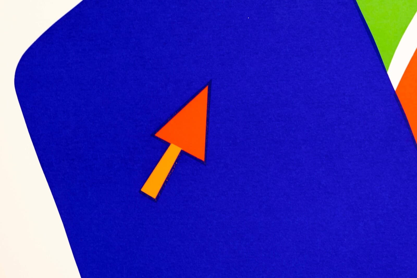 Daniel Gelakoska Blue Vase with Shapes Contemporary Serigraph with Embossed - Thumbnail 6