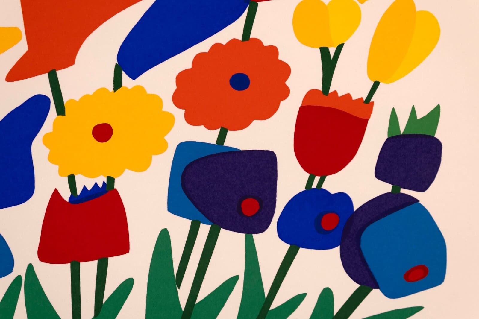 Daniel Gelakoska Mae’s Vase Contemporary Serigraph with Embossed Artist Seal - Thumbnail 3