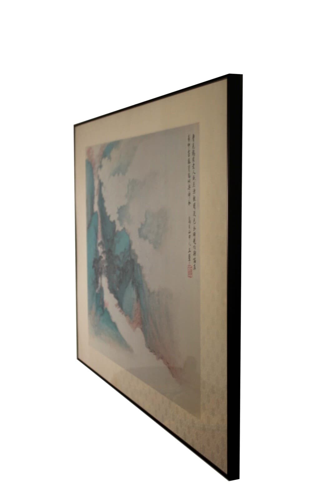 Wang Hui Peach Blossom Fishing Boat Qing Dynasty Chinese Vintage Poster Framed - Thumbnail 3