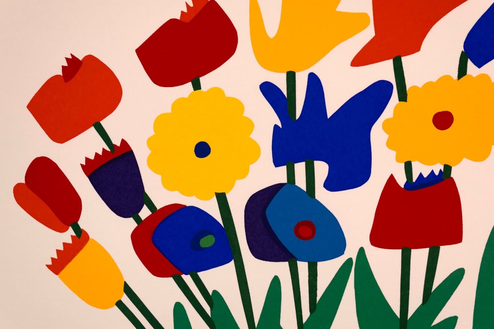 Daniel Gelakoska Mae’s Vase Contemporary Serigraph with Embossed Artist Seal - Thumbnail 4