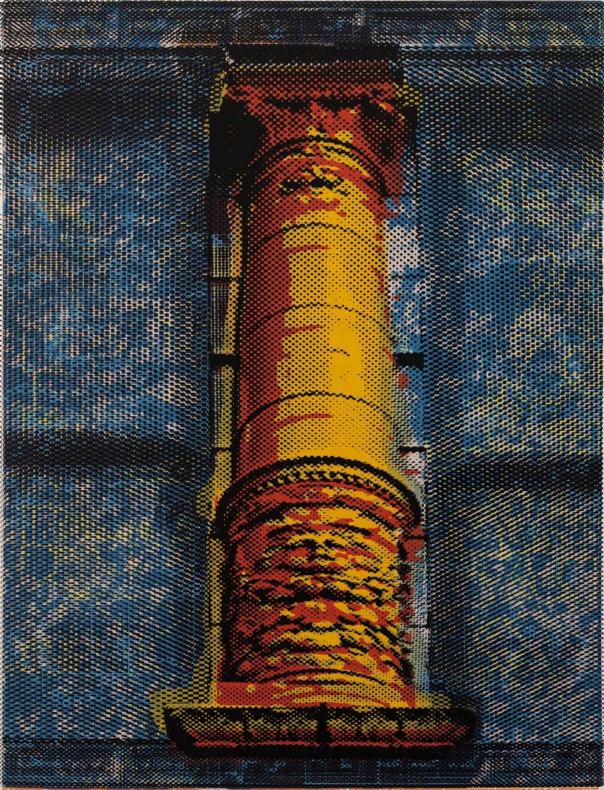 Judith Lipnik Perlow Column Series II 2003 Signed Serigraph in Colors on Paper - Thumbnail 2