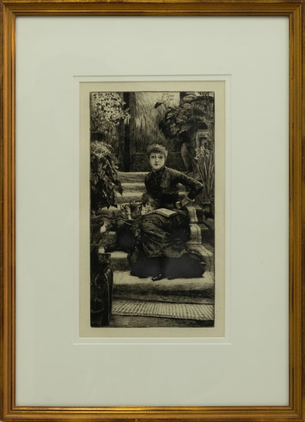 James Jacques Tissot La Soeur Ainee 1881 Etching and Drypoint on Laid Paper - Thumbnail 2