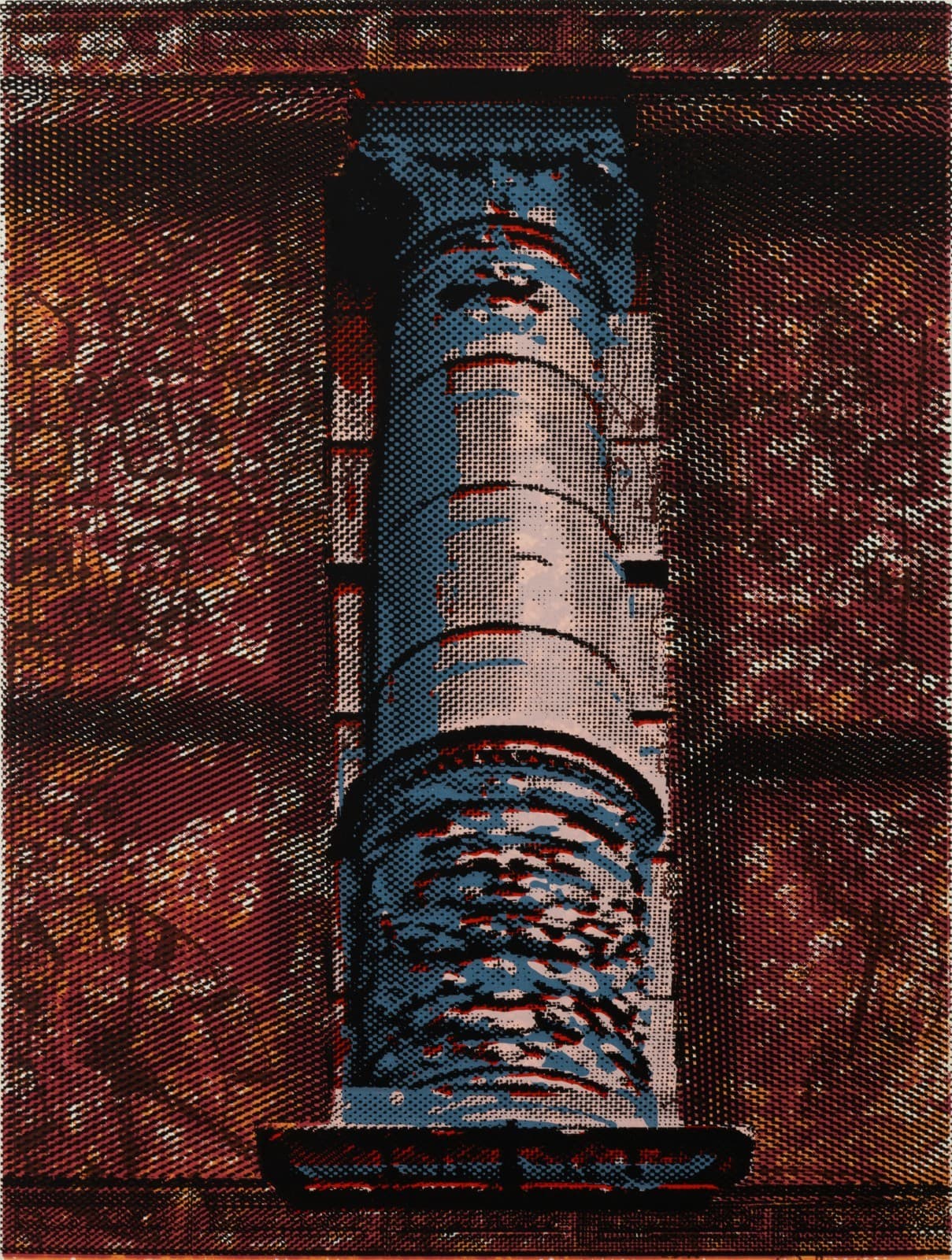 Judith Lipnik Perlow Column Series V 2003 Signed Serigraph in Colors on Paper - Thumbnail 2