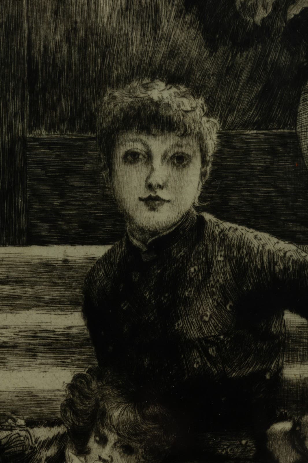 James Jacques Tissot La Soeur Ainee 1881 Etching and Drypoint on Laid Paper - Thumbnail 5