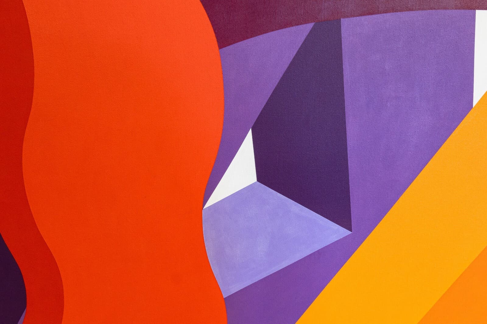 Jeff Kalban Signed Monumental Modern Abstract Acrylic Painting on Canvas 1996 - Thumbnail 3