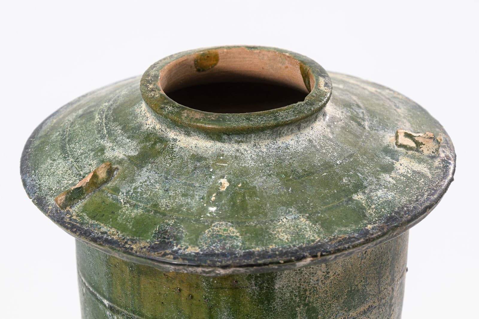 Eastern Han Dynasty Green Glazed Granary Jar (Mingqi), 25–220 CE - Thumbnail 3