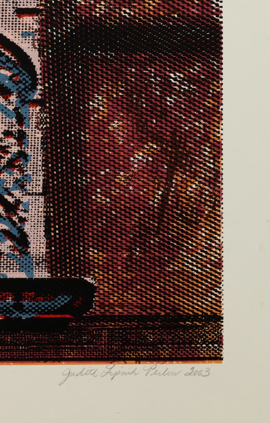 Judith Lipnik Perlow Column Series V 2003 Signed Serigraph in Colors on Paper - Thumbnail 3