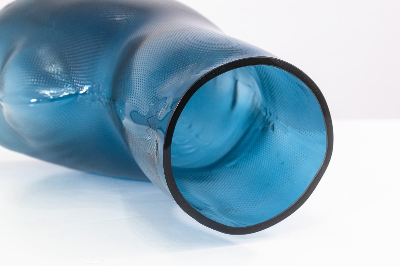 Vanessa Mitrani Roche Bobois Blue Head Hand-Blown Glass Contemporary Sculpture - Thumbnail 7