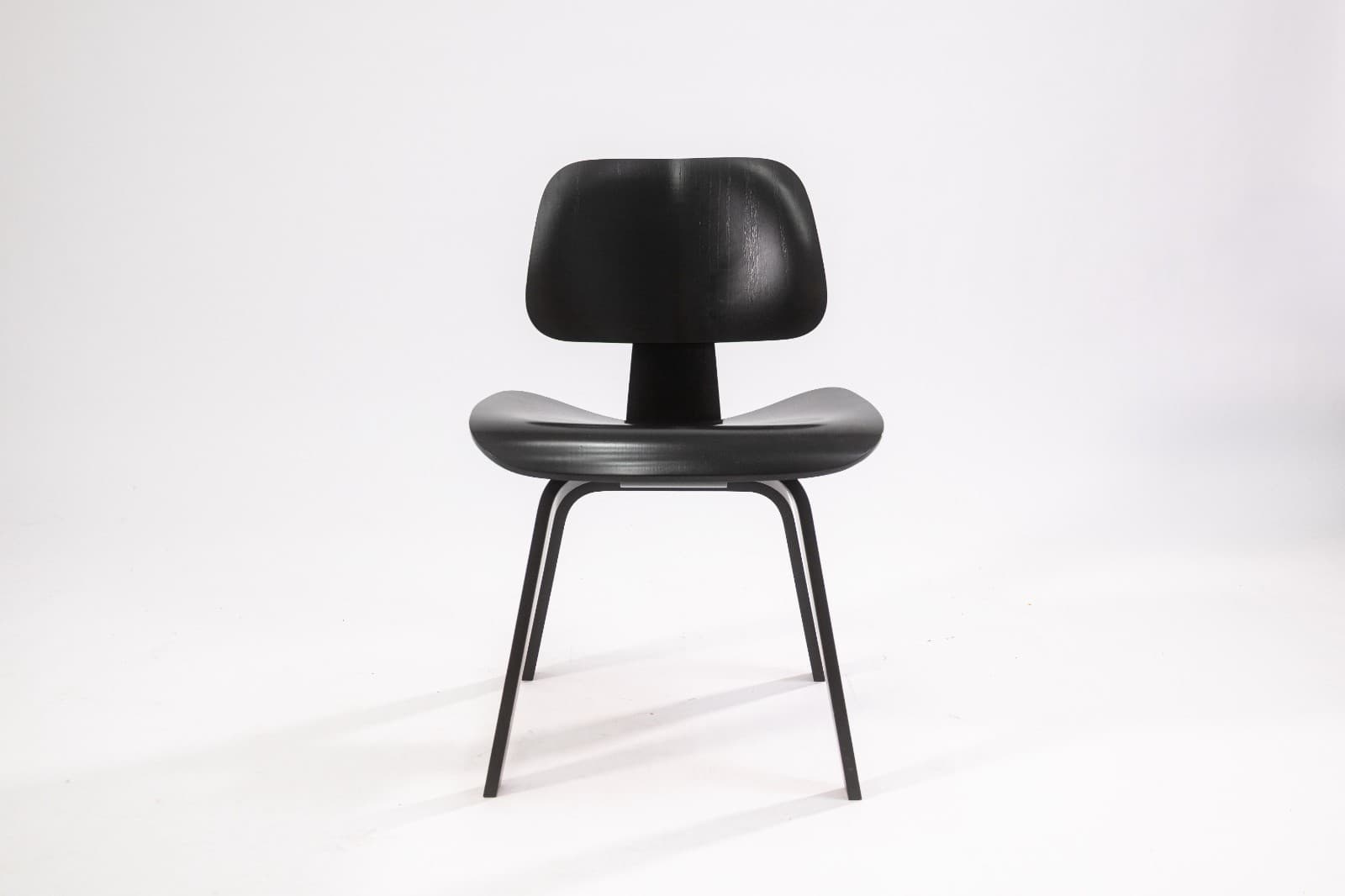 Charles & Ray Eames for Herman Miller DCW Chair Black Finish c. 2000s MCM - Thumbnail 2