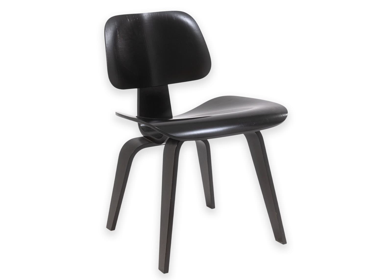 Charles & Ray Eames for Herman Miller DCW Chair Black Finish c. 2000s MCM