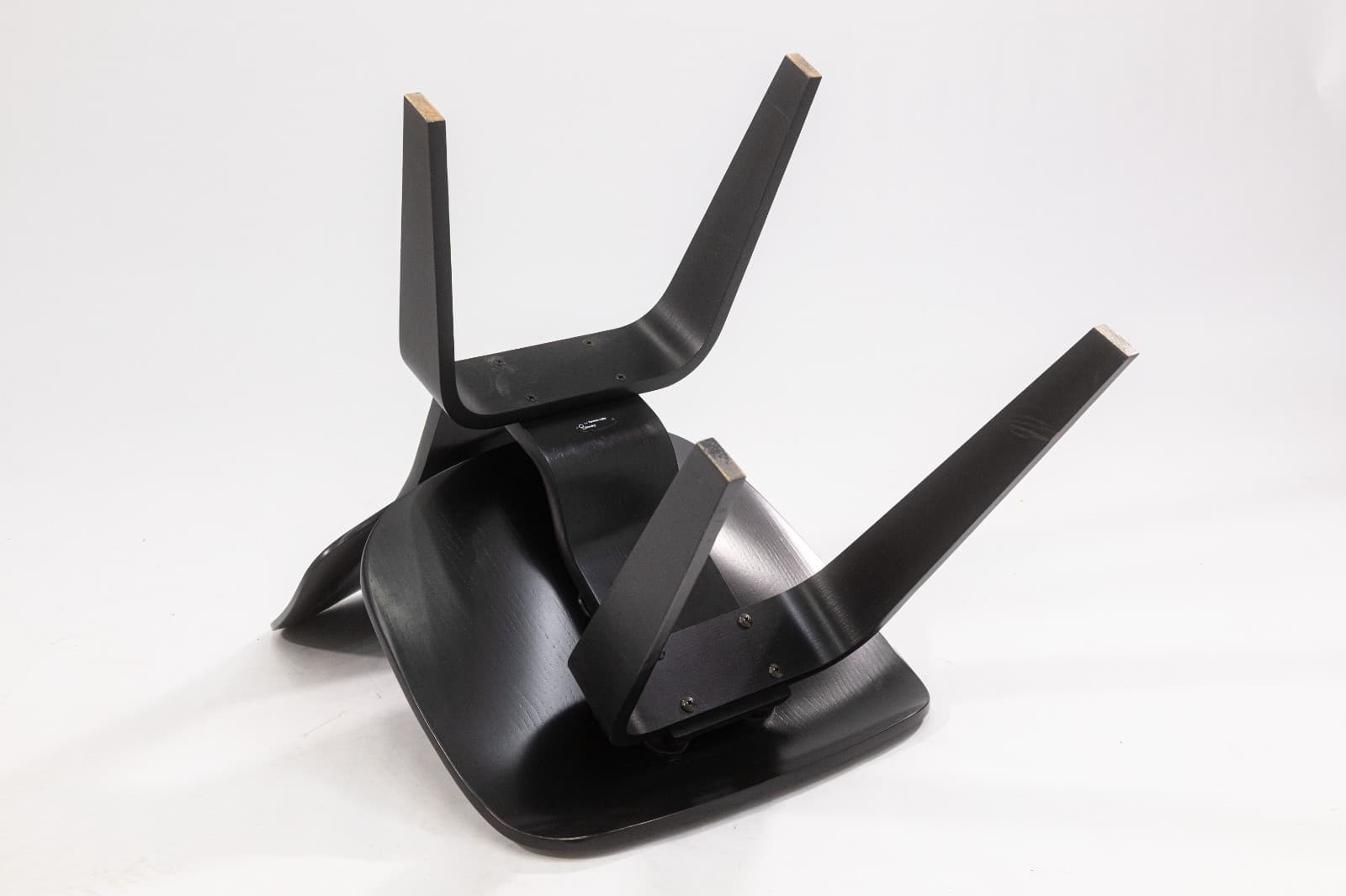 Charles & Ray Eames for Herman Miller DCW Chair Black Finish c. 2000s MCM - Thumbnail 9