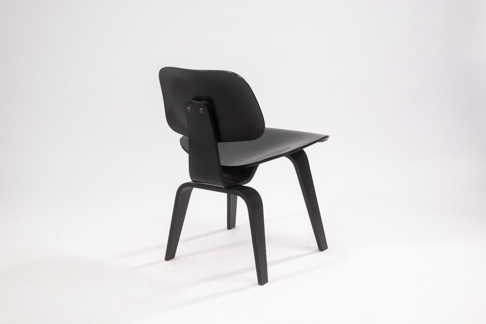 Charles & Ray Eames for Herman Miller DCW Chair Black Finish c. 2000s MCM - Thumbnail 5
