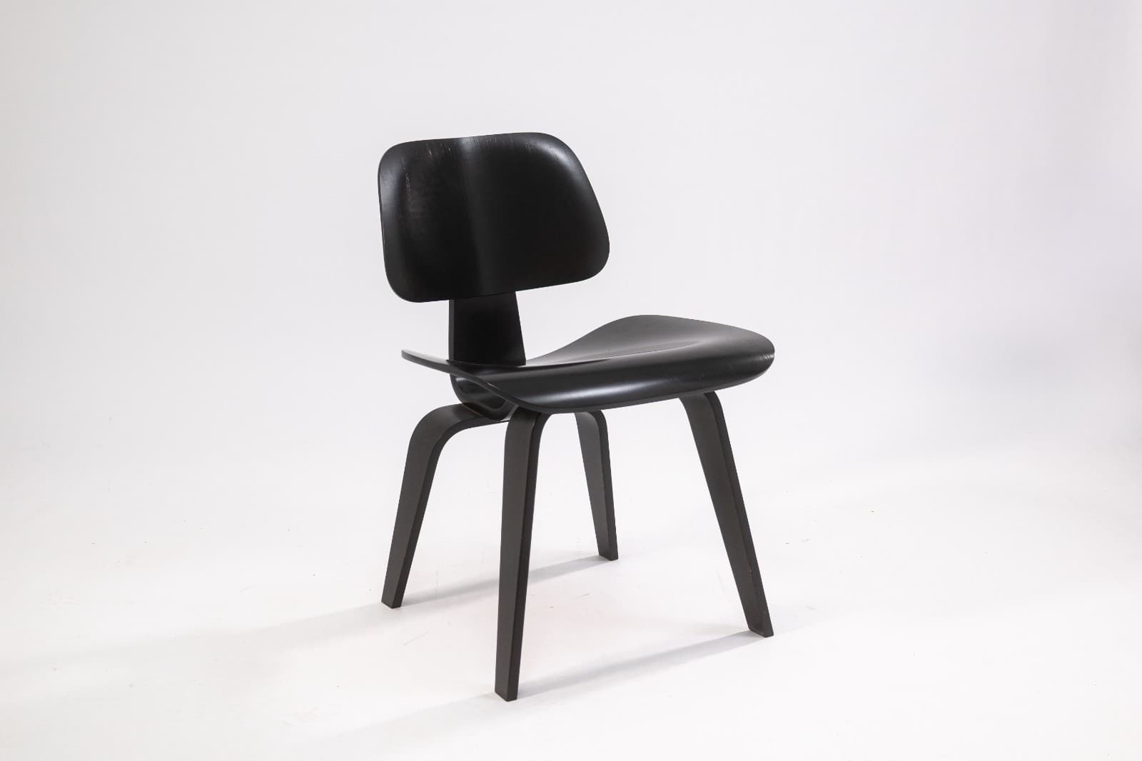 Charles & Ray Eames for Herman Miller DCW Chair Black Finish c. 2000s MCM - Thumbnail 3