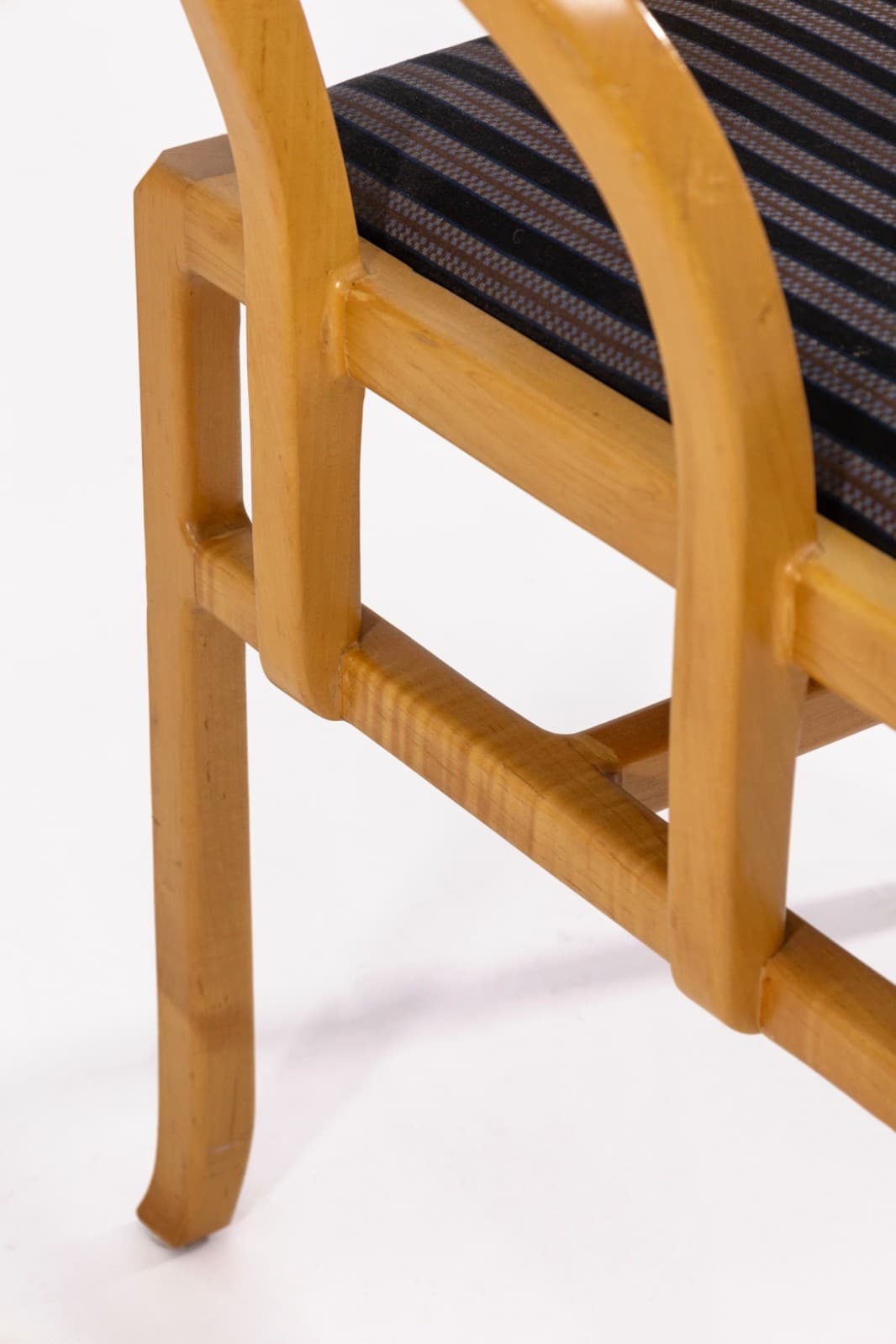 Set Of 6 Michael Taylor For Baker Furniture Wooden Armchairs - Thumbnail 8