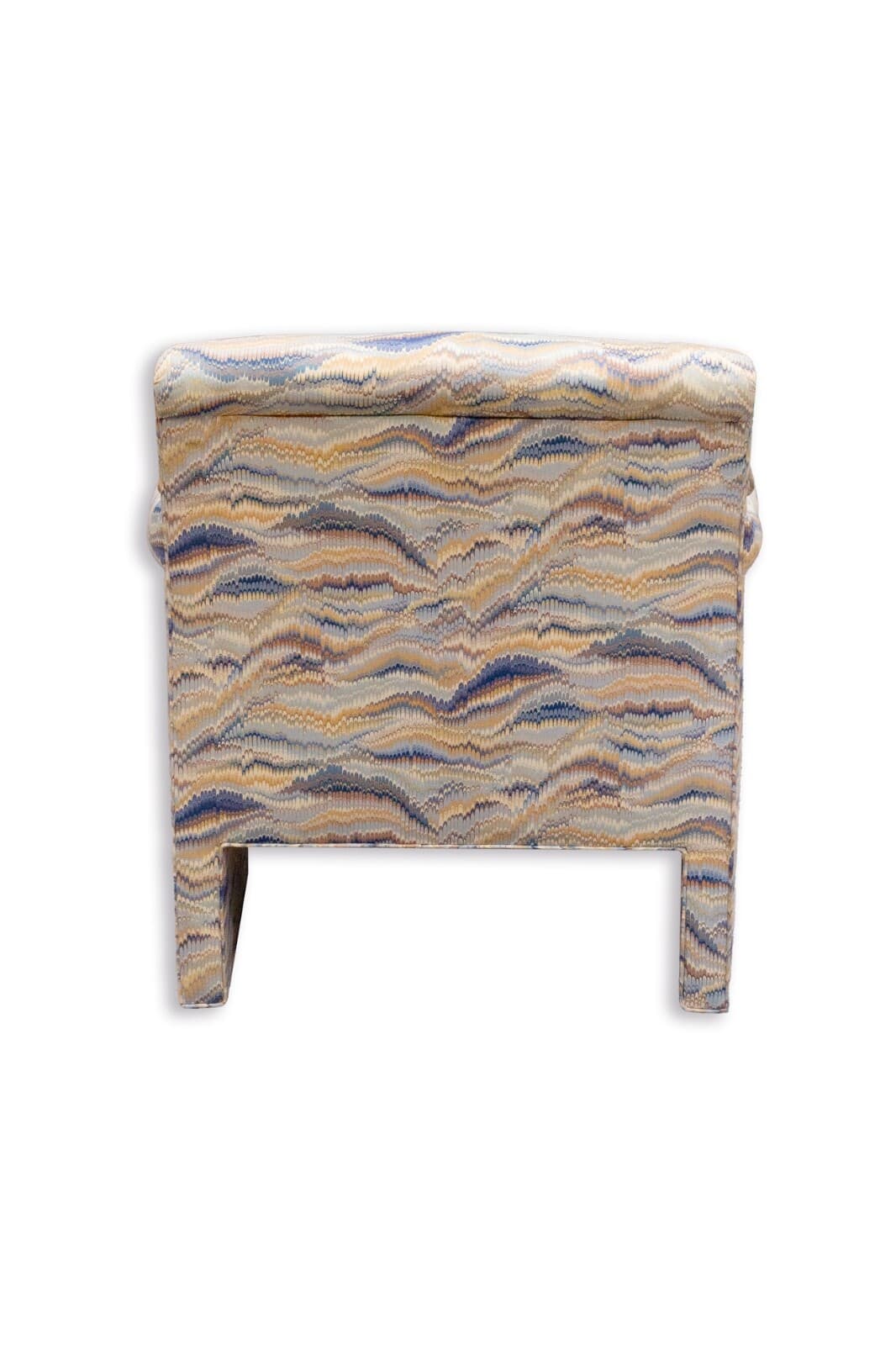 Pair of Vintage Sherrill Furniture Multicolor Flame Stitch Upholstery Armchairs - Thumbnail 5
