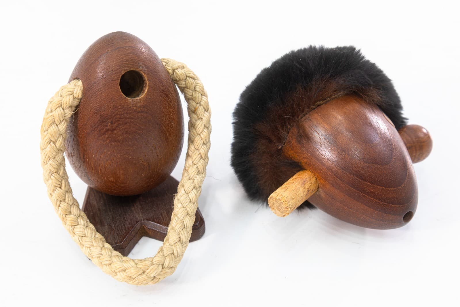 Vintage Hans Bolling x Torben Orskov Optimism & Pessimism Danish Teak Figurines - Thumbnail 6