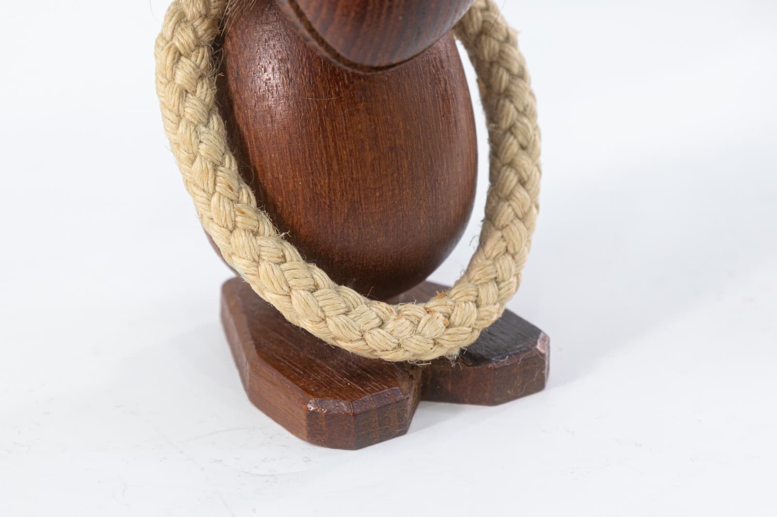 Vintage Hans Bolling x Torben Orskov Optimism & Pessimism Danish Teak Figurines - Thumbnail 4