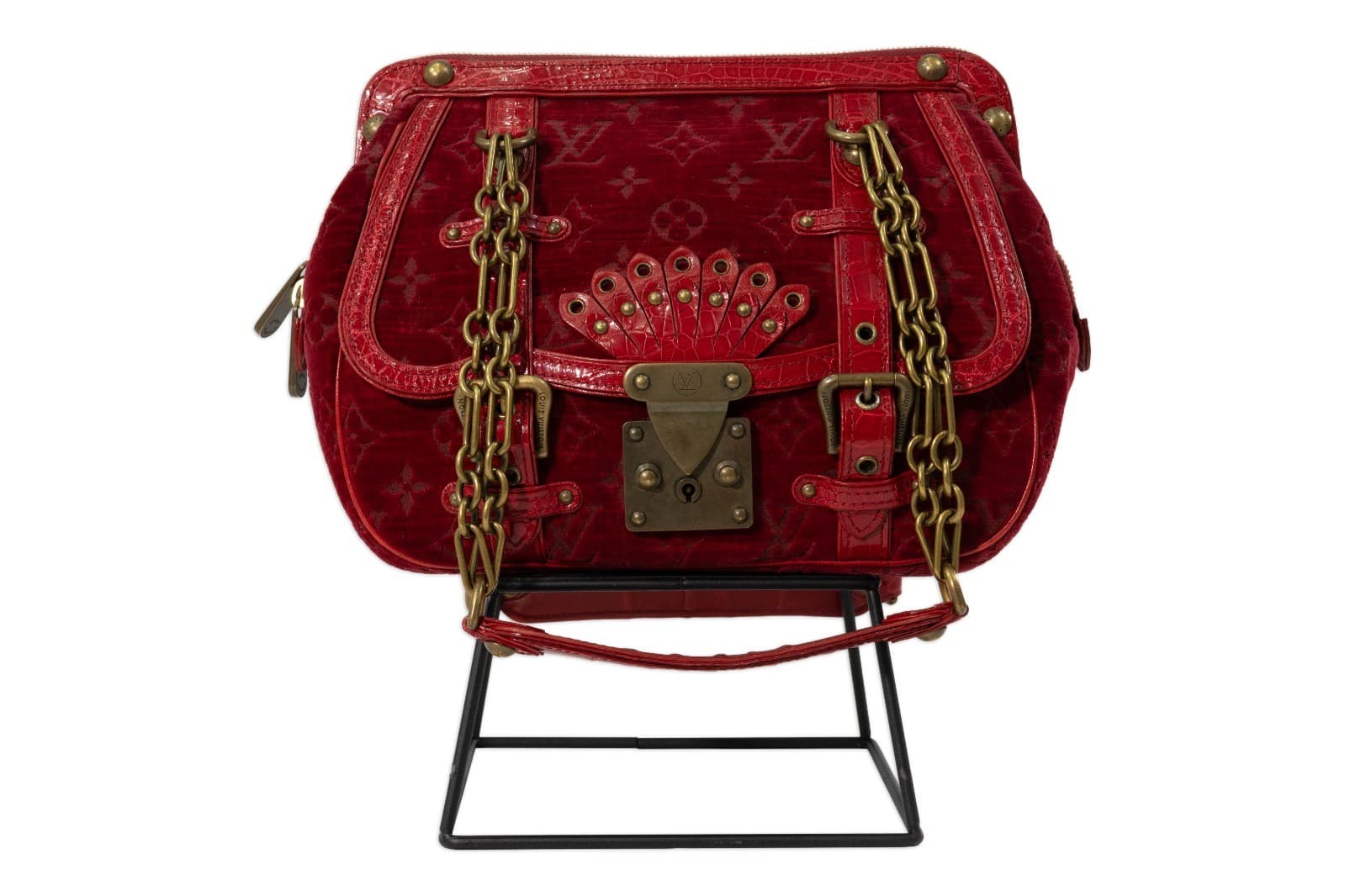 Selma Blair, Louis Vuitton Gracie MM Bag Red Monogram + Selma Autographed - Thumbnail 3