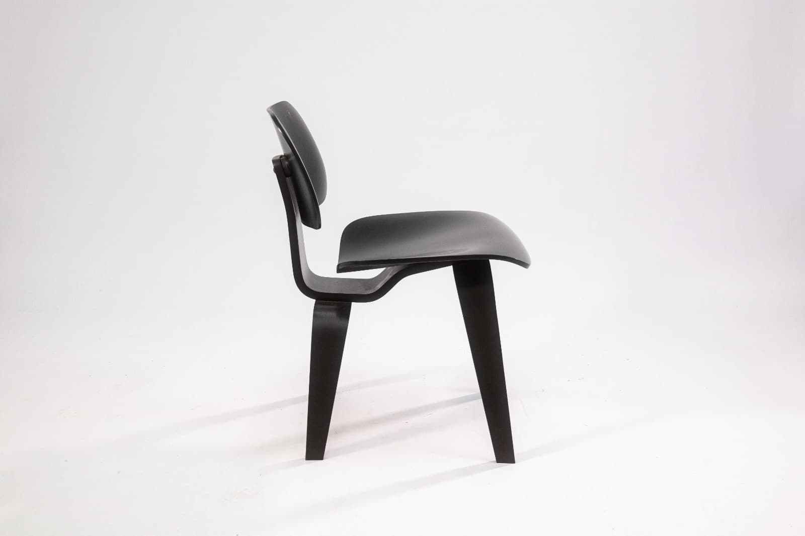 Charles & Ray Eames for Herman Miller DCW Chair Black Finish c. 2000s MCM - Thumbnail 4